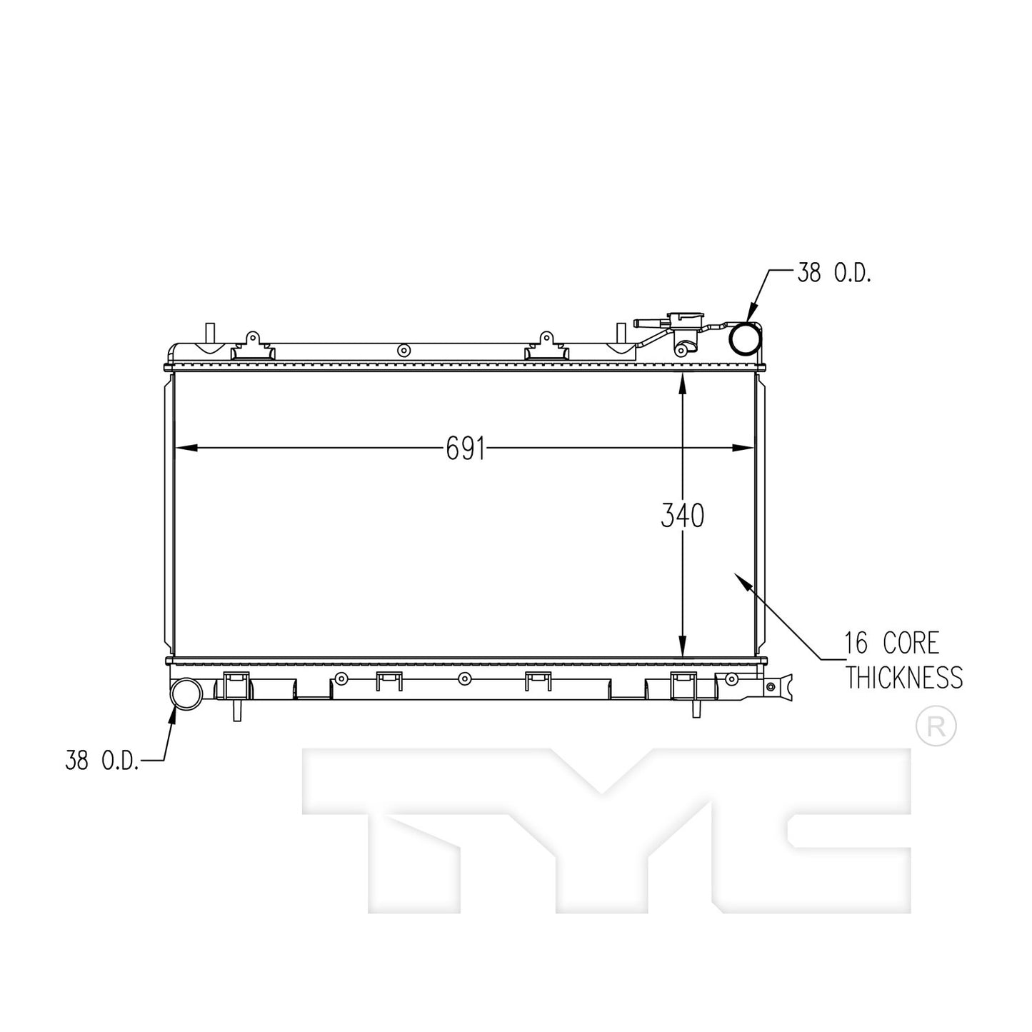TYC TYC Radiator 2211