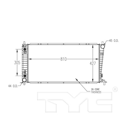 TYC TYC Radiator 2257