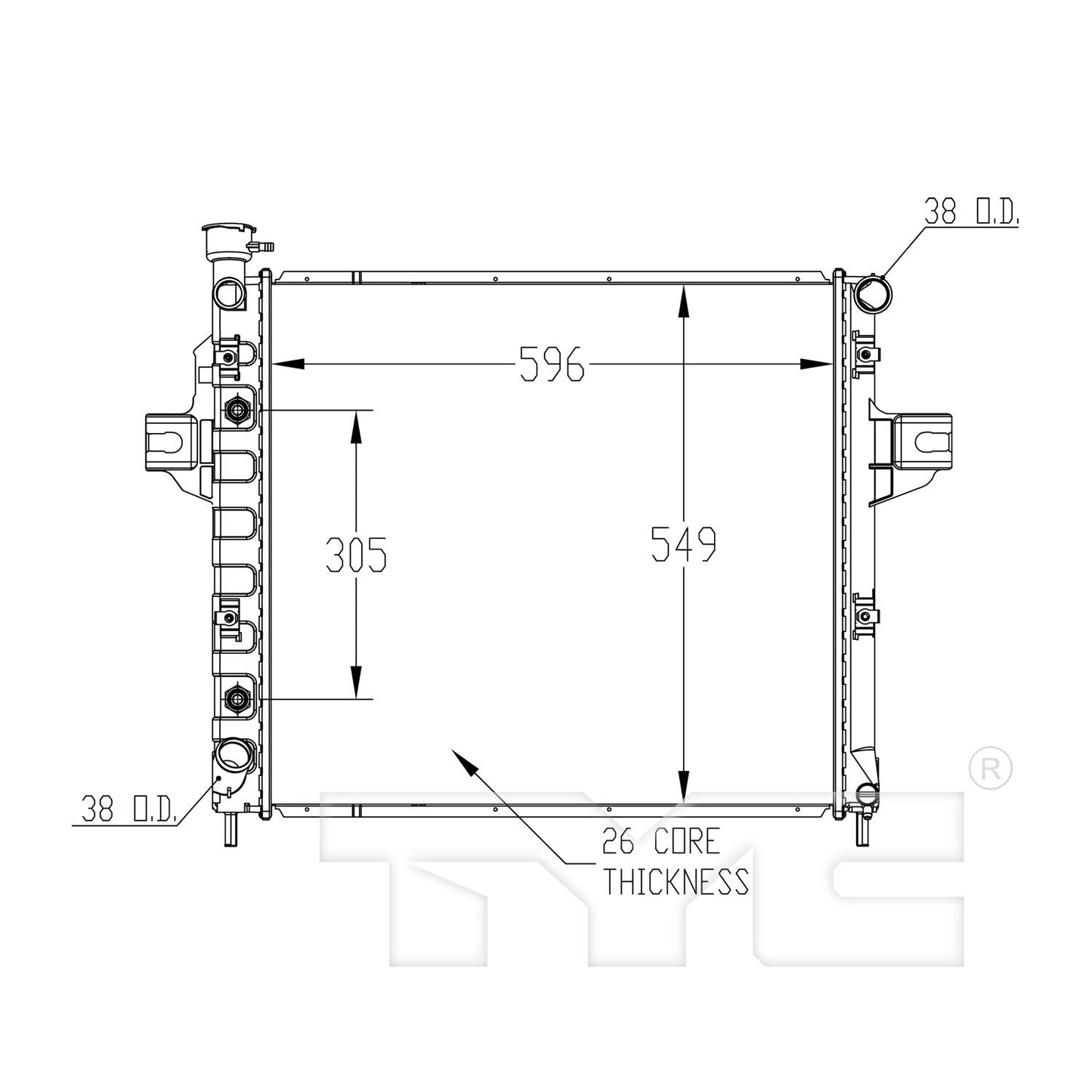 TYC TYC Radiator 2262