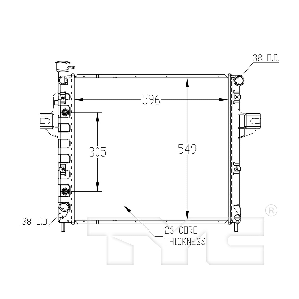TYC TYC Radiator 2262