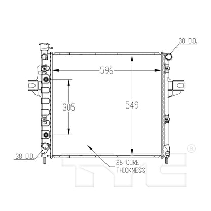 TYC TYC Radiator 2262