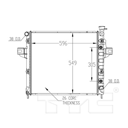TYC TYC Radiator 2263