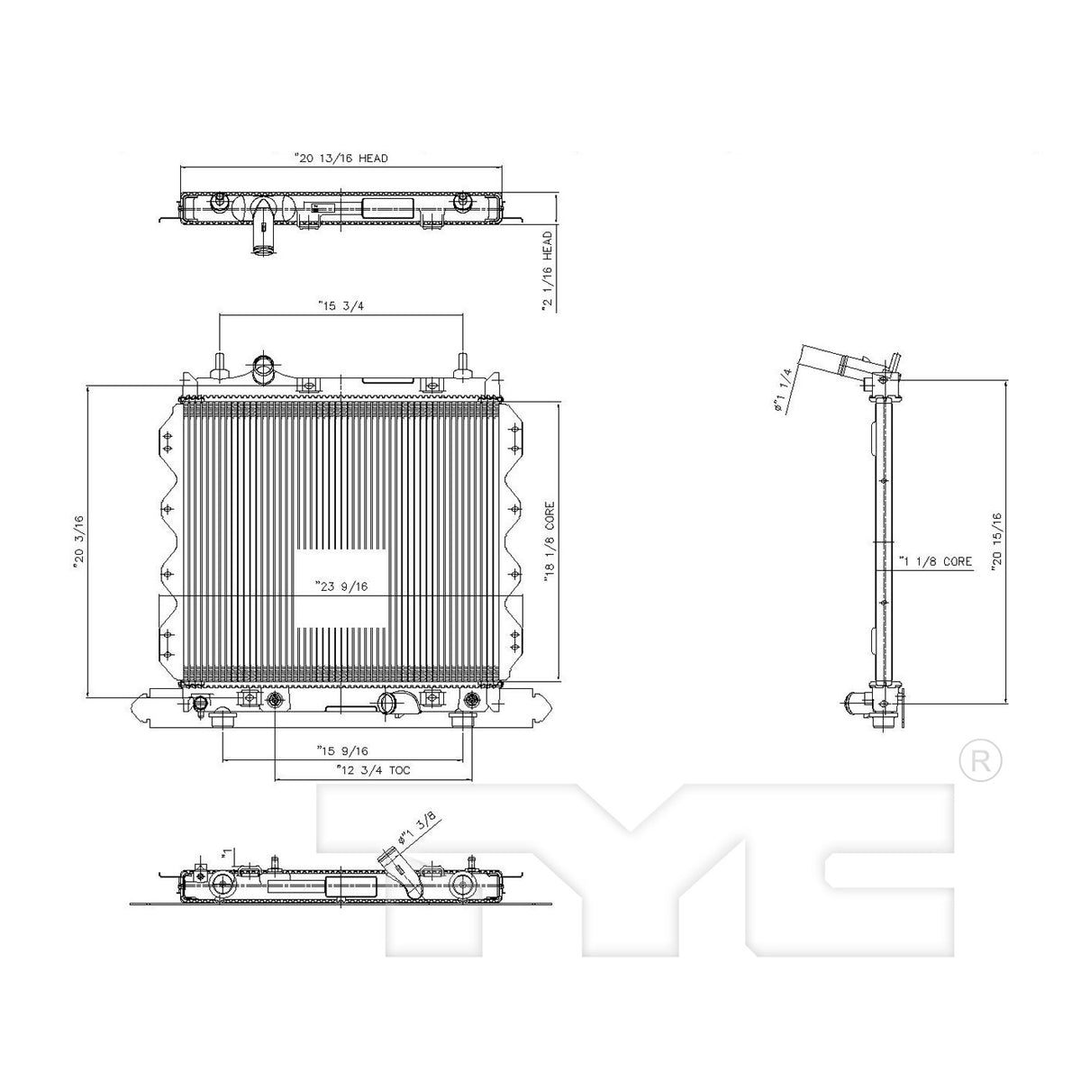 TYC TYC Radiator 2298