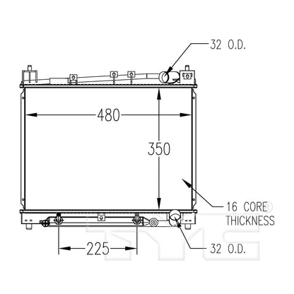 TYC TYC Radiator 2305