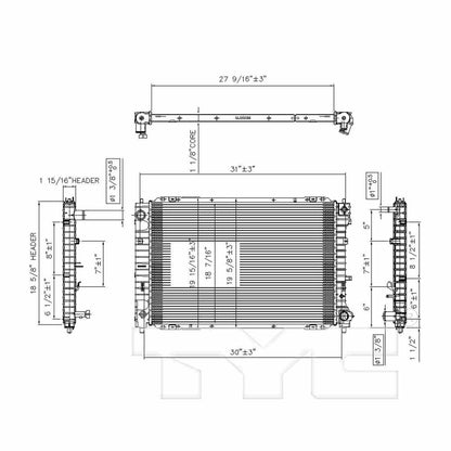TYC TYC Radiator 2306