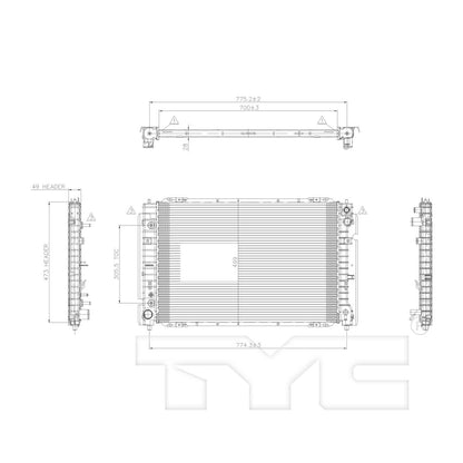 TYC TYC Radiator 2307