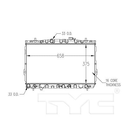 TYC TYC Radiator 2388