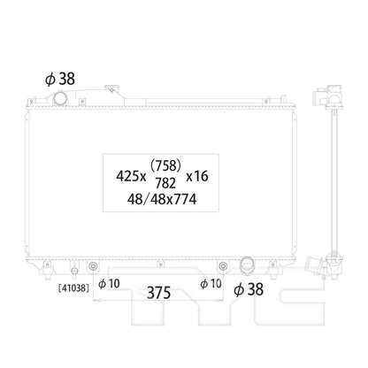 TYC TYC Radiator 2418
