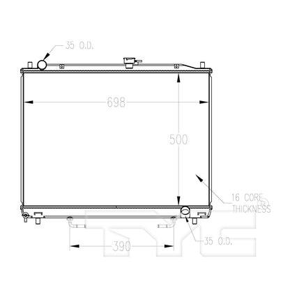 TYC TYC Radiator 2468