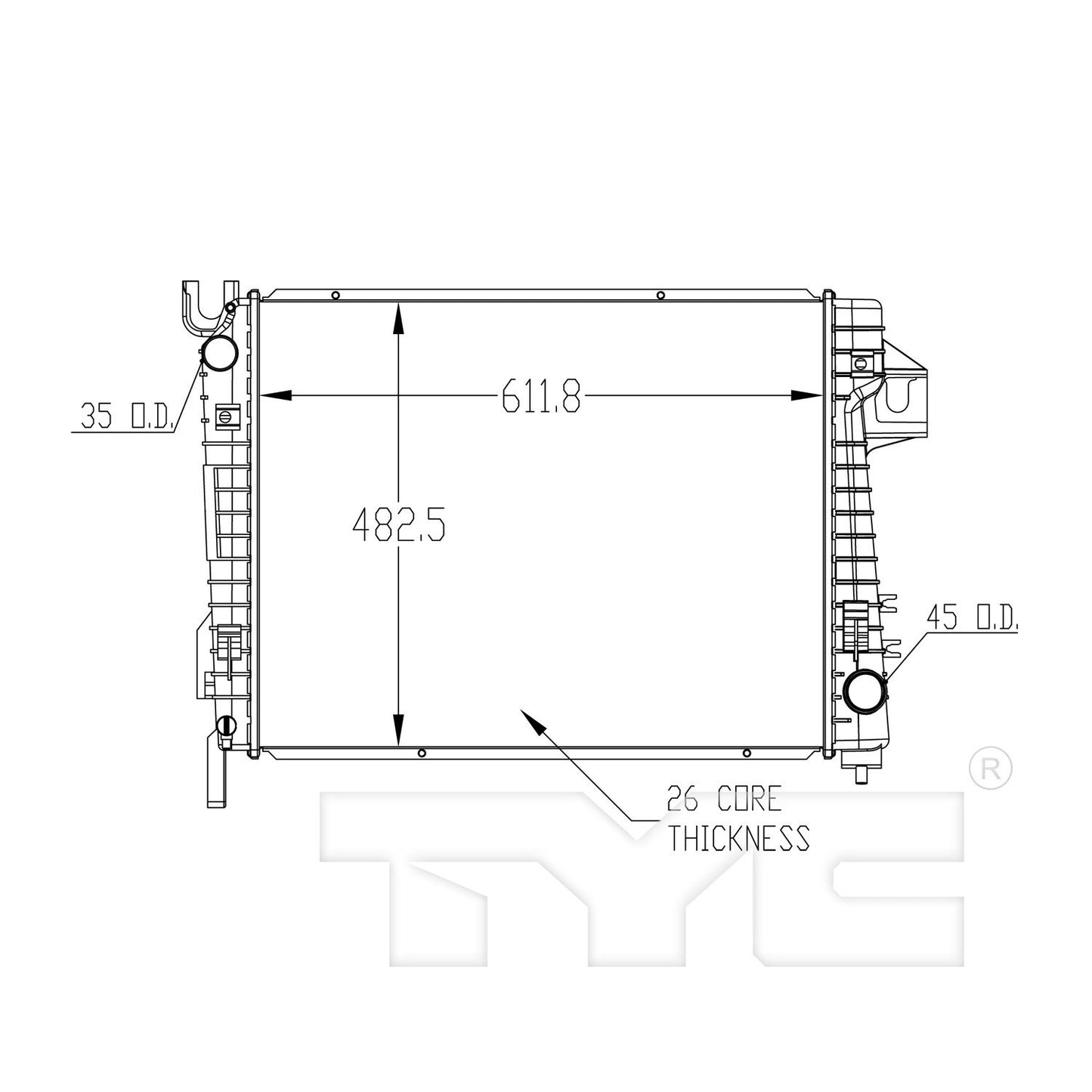 TYC TYC Radiator 2479
