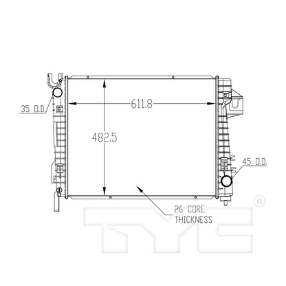 TYC TYC Radiator 2479