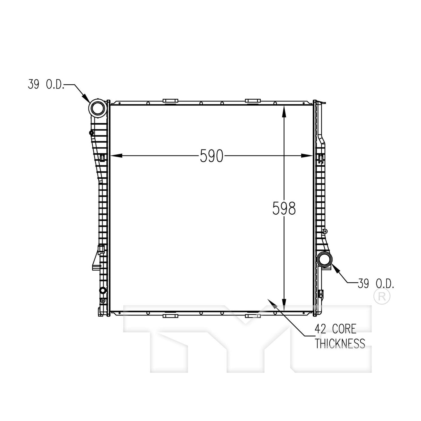 TYC TYC Radiator 2593