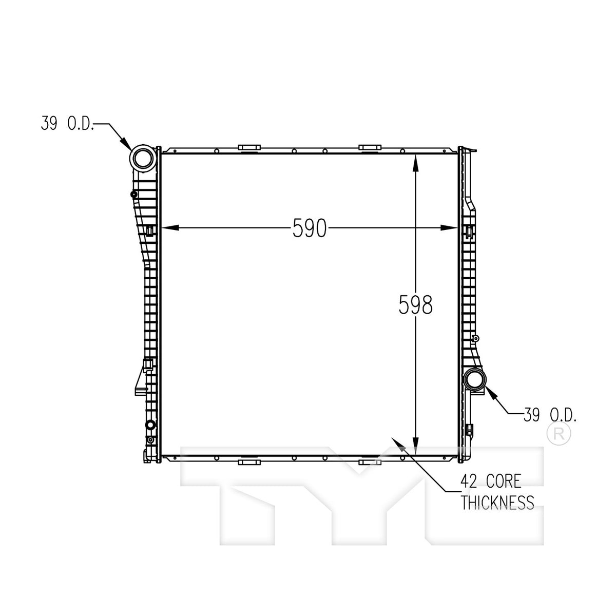 TYC TYC Radiator 2593