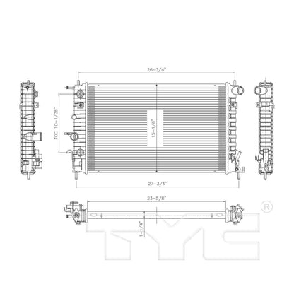 TYC Radiator 2607