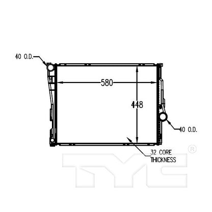 TYC TYC Radiator 2636