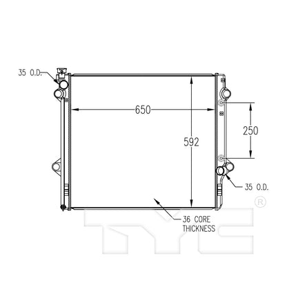 TYC TYC Radiator 2690