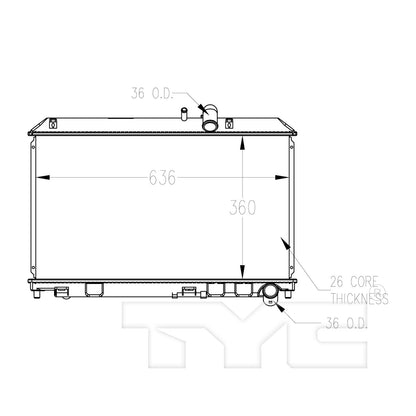 TYC TYC Radiator 2695