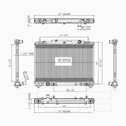 TYC TYC Radiator 2731