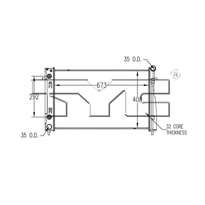 TYC TYC Radiator 2754