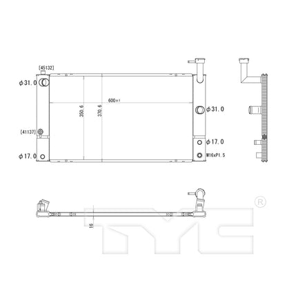 TYC Radiator 2758