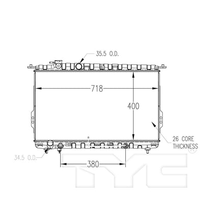 TYC TYC Radiator 2790