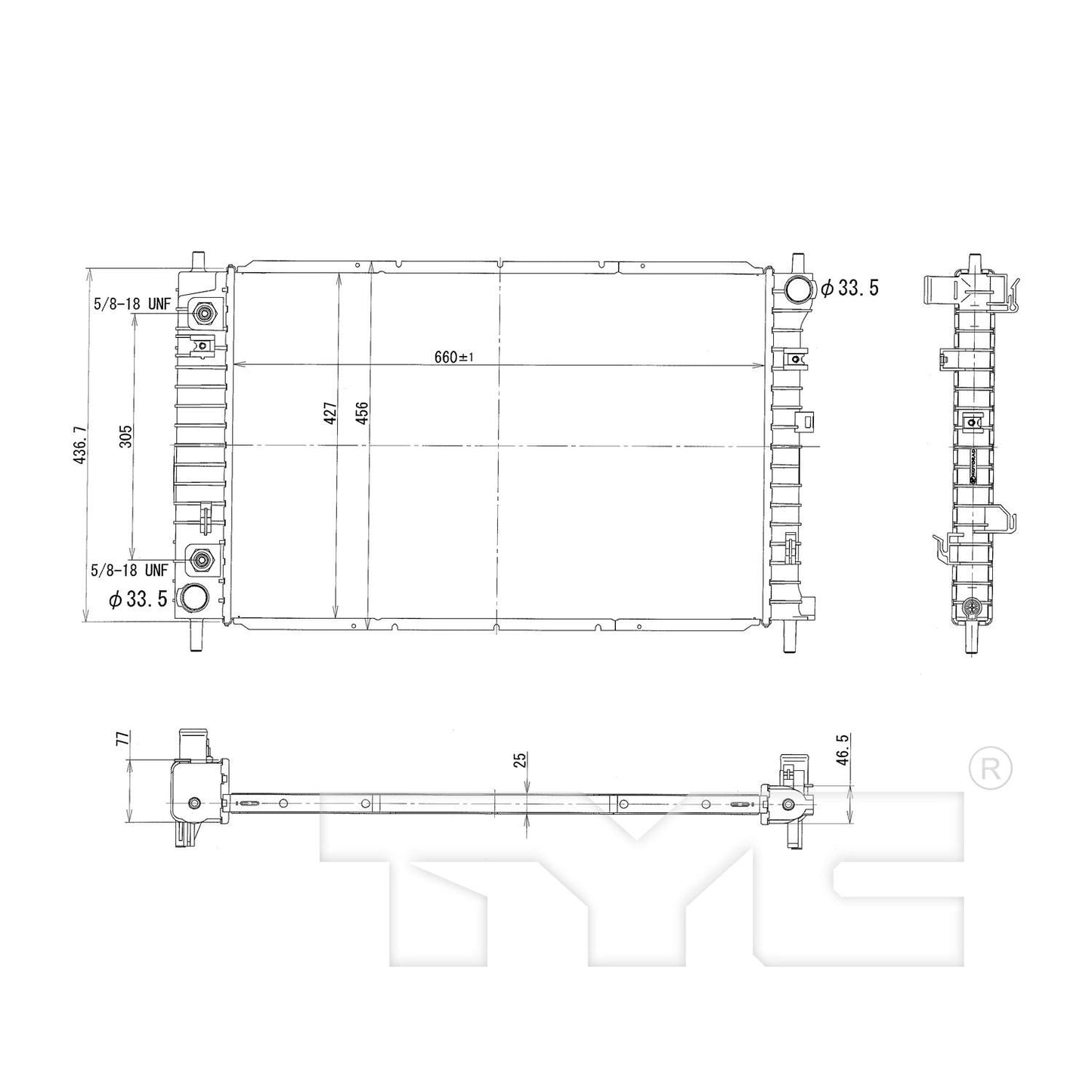 TYC TYC Radiator 2798