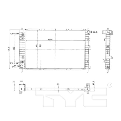 TYC TYC Radiator 2798