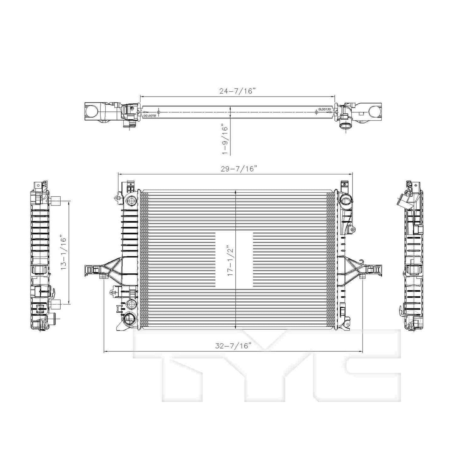 TYC TYC Radiator 2805