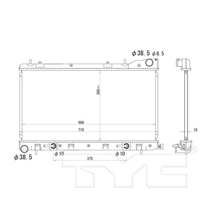 TYC TYC Radiator 2812