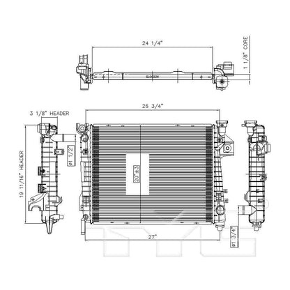 TYC TYC Radiator 2813