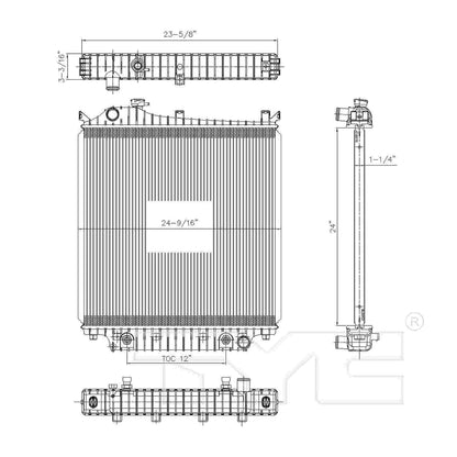 TYC TYC Radiator 2816