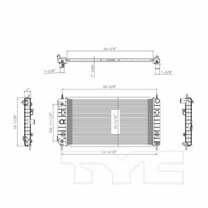 TYC TYC Radiator 2864
