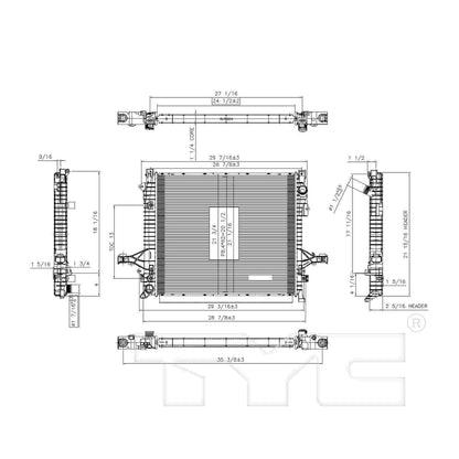 TYC TYC Radiator 2878