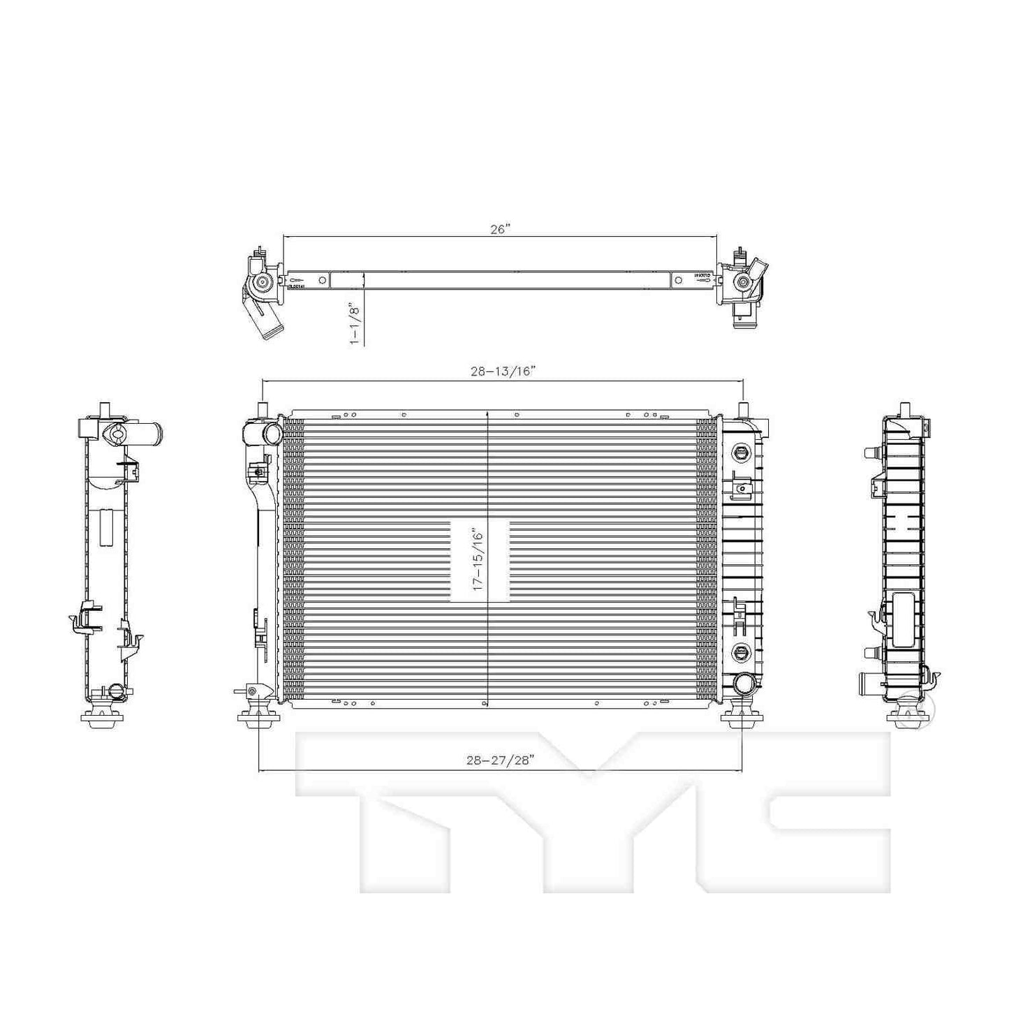 TYC TYC Radiator 2879
