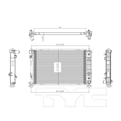 TYC TYC Radiator 2879