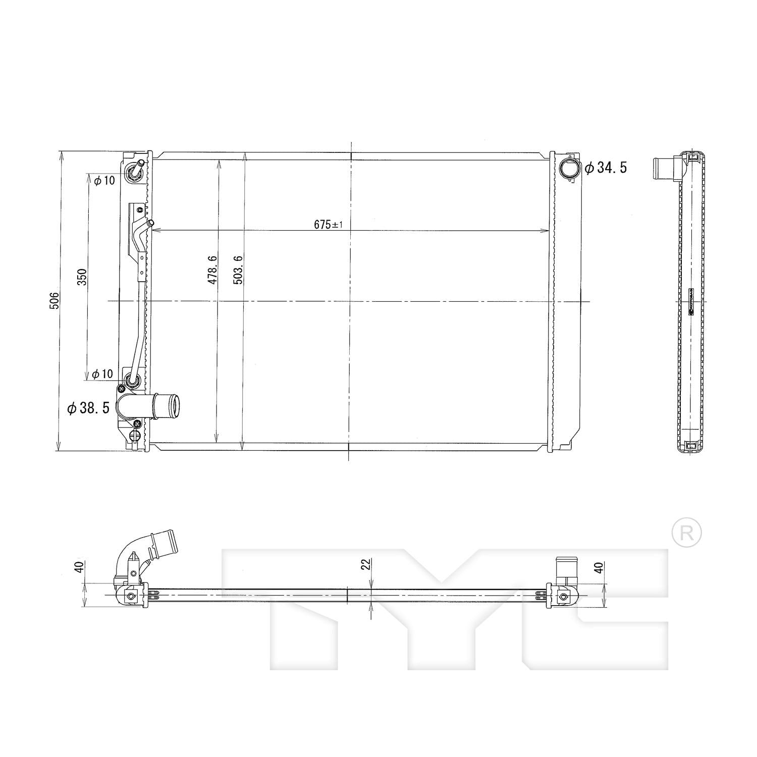 TYC TYC Radiator 2925