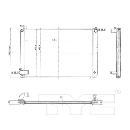 TYC TYC Radiator 2929