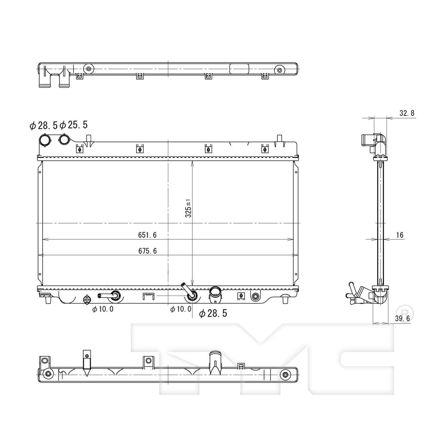 TYC TYC Radiator 2955