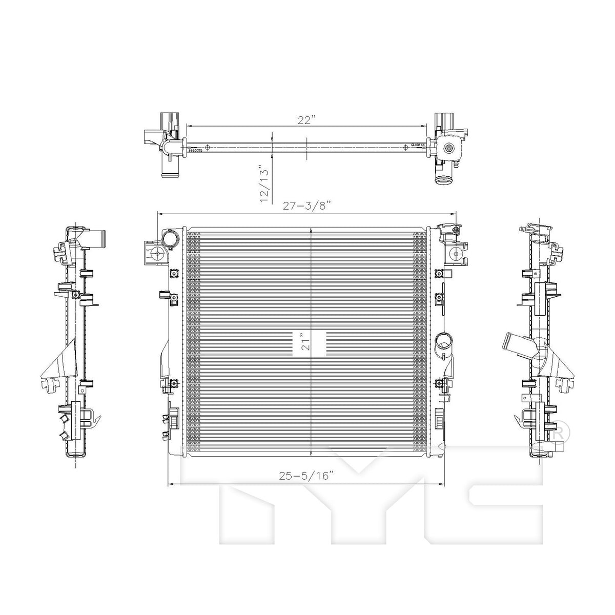 TYC TYC Radiator 2957
