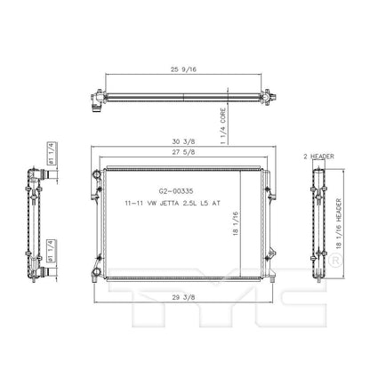 TYC Radiator 2964