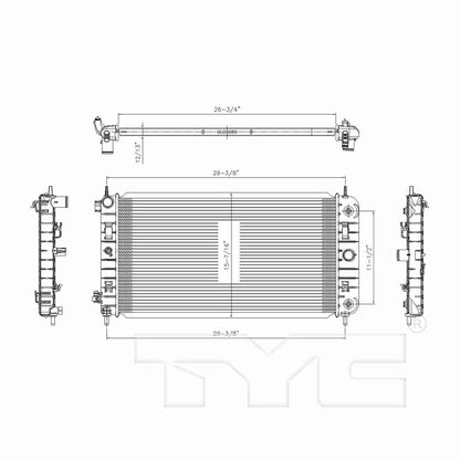 TYC TYC Radiator 2972