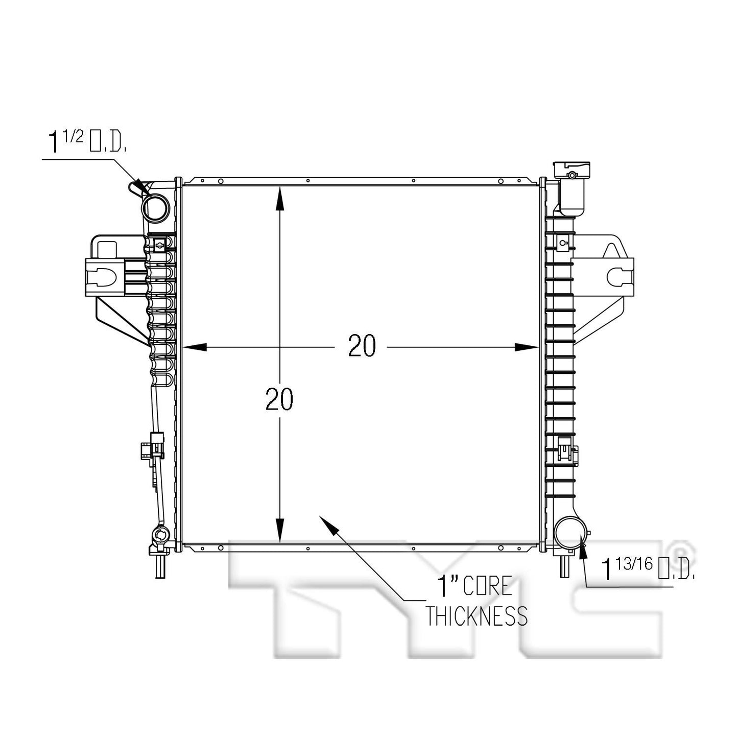 TYC Radiator 2975