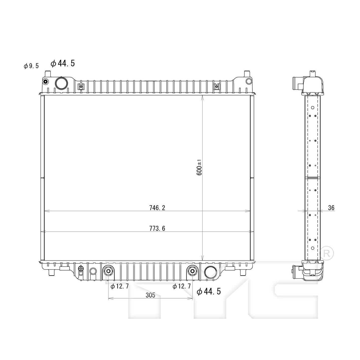 TYC TYC Radiator 2977