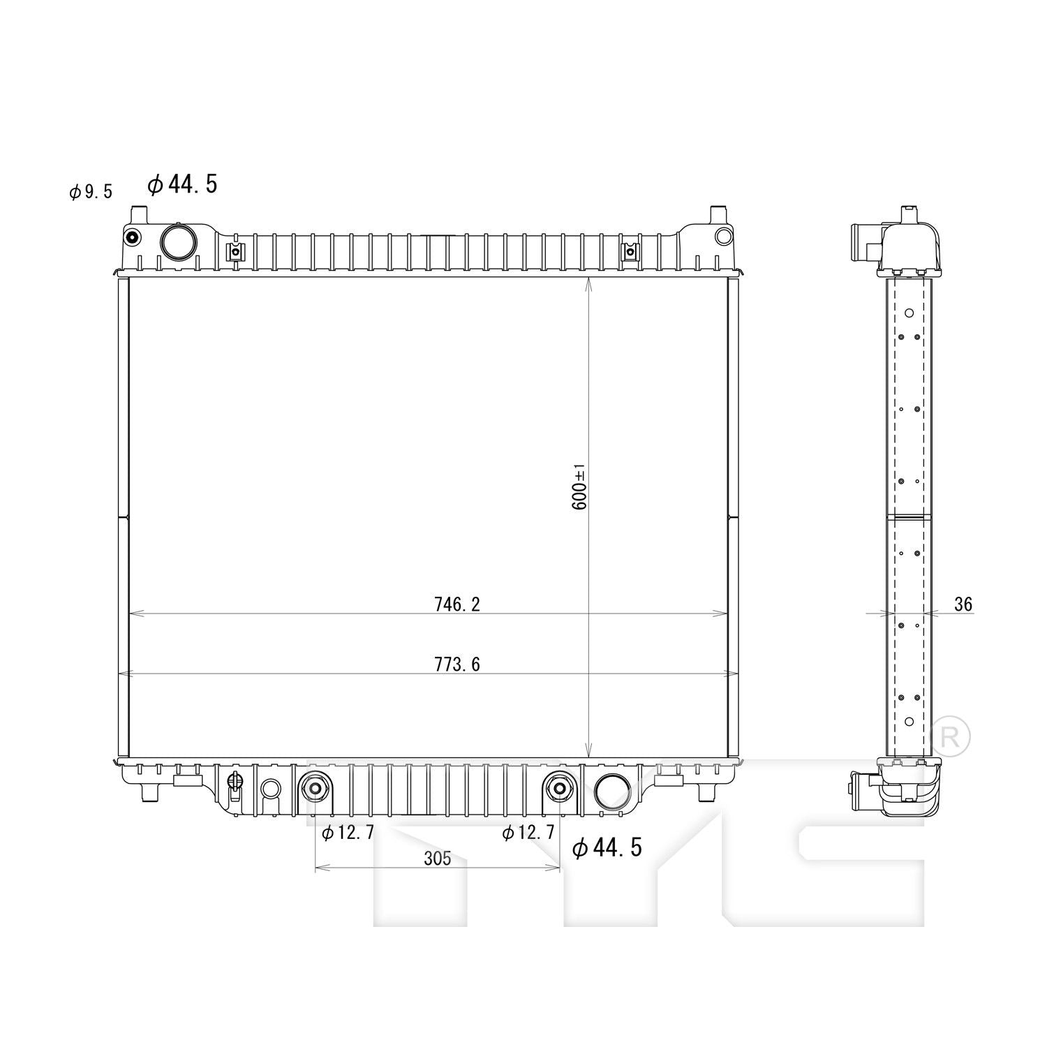 TYC TYC Radiator 2977