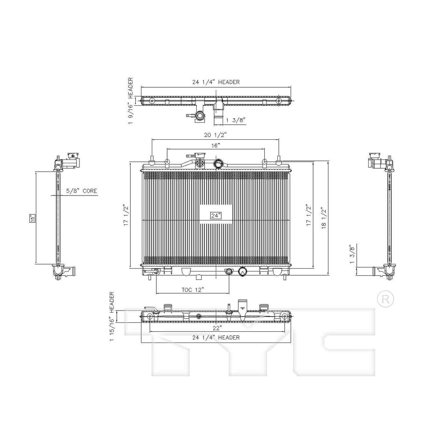 TYC Radiator 2981