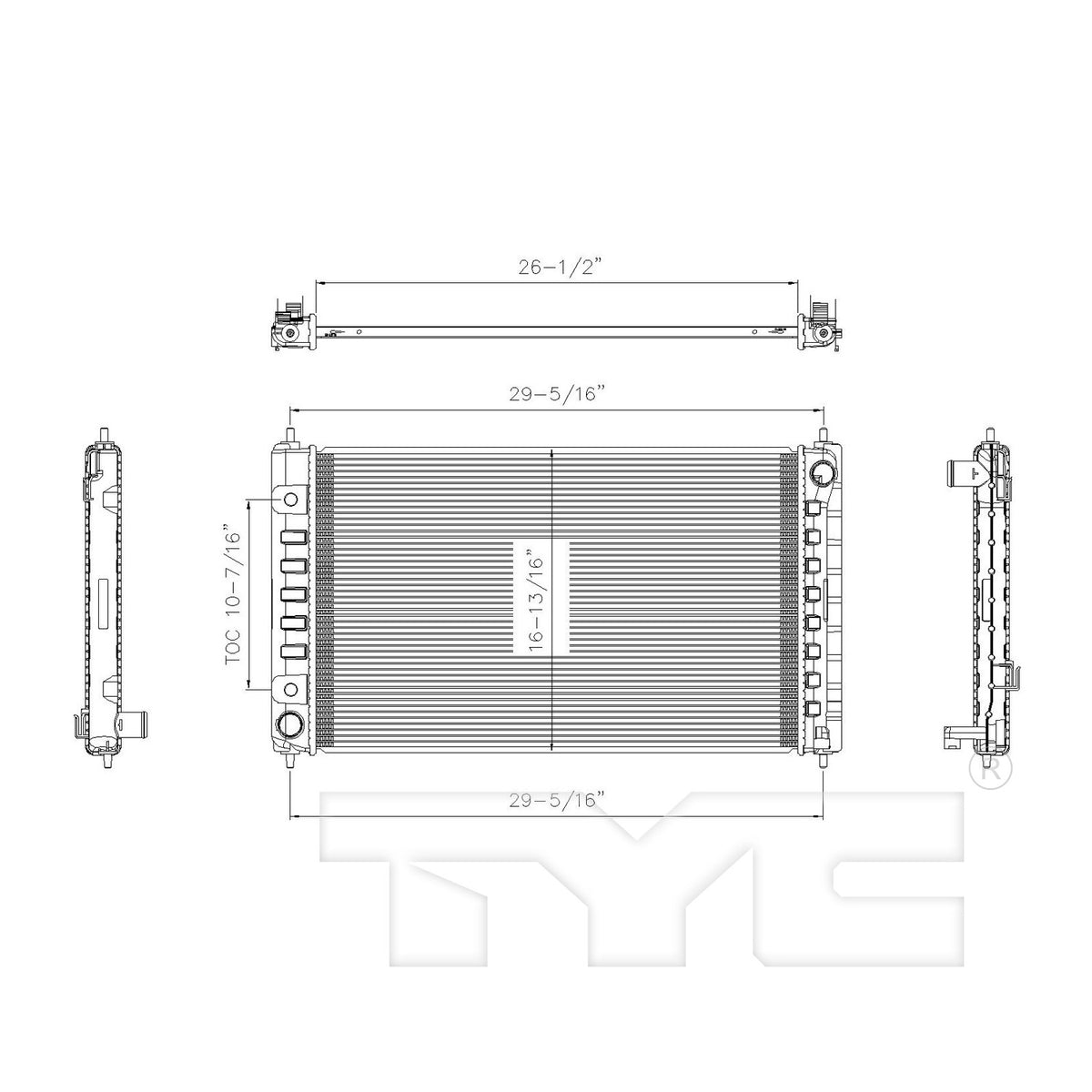 TYC TYC Radiator 2988