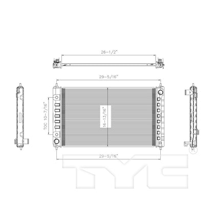 TYC TYC Radiator 2988