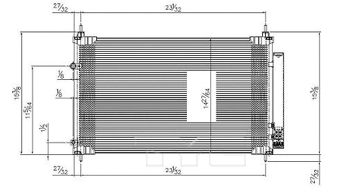 TYC A/C Condenser 30001