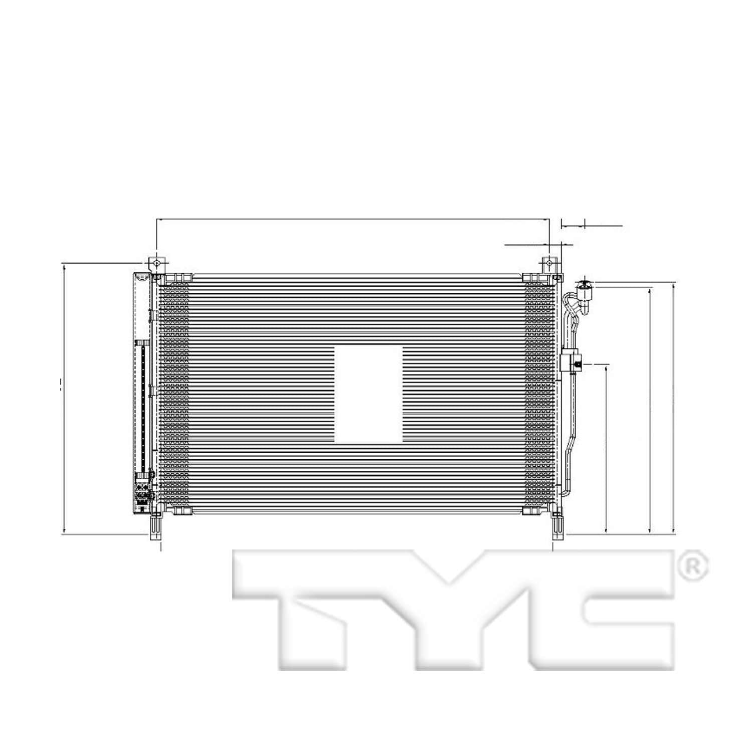 TYC A/C Condenser 30003