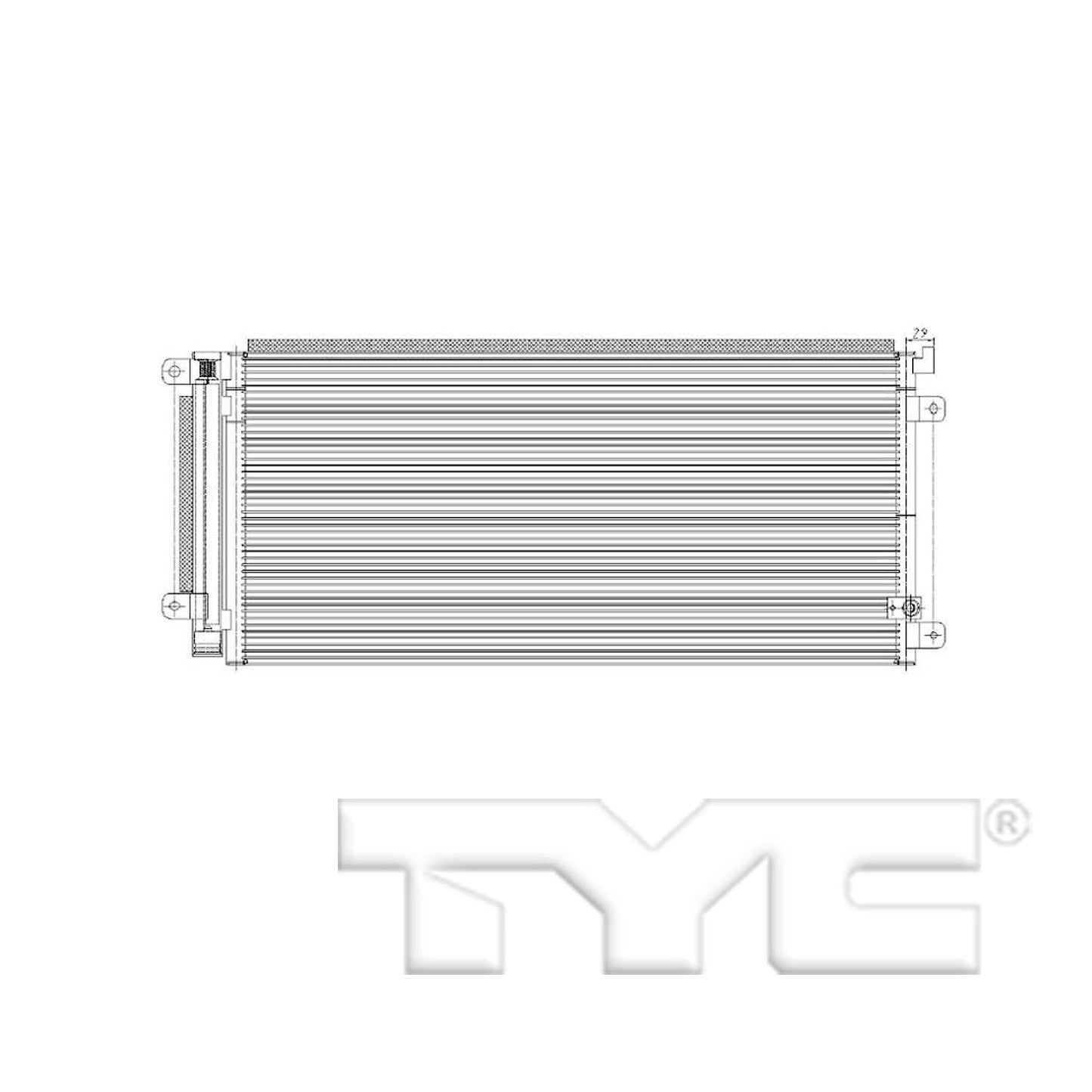 TYC A/C Condenser 30008